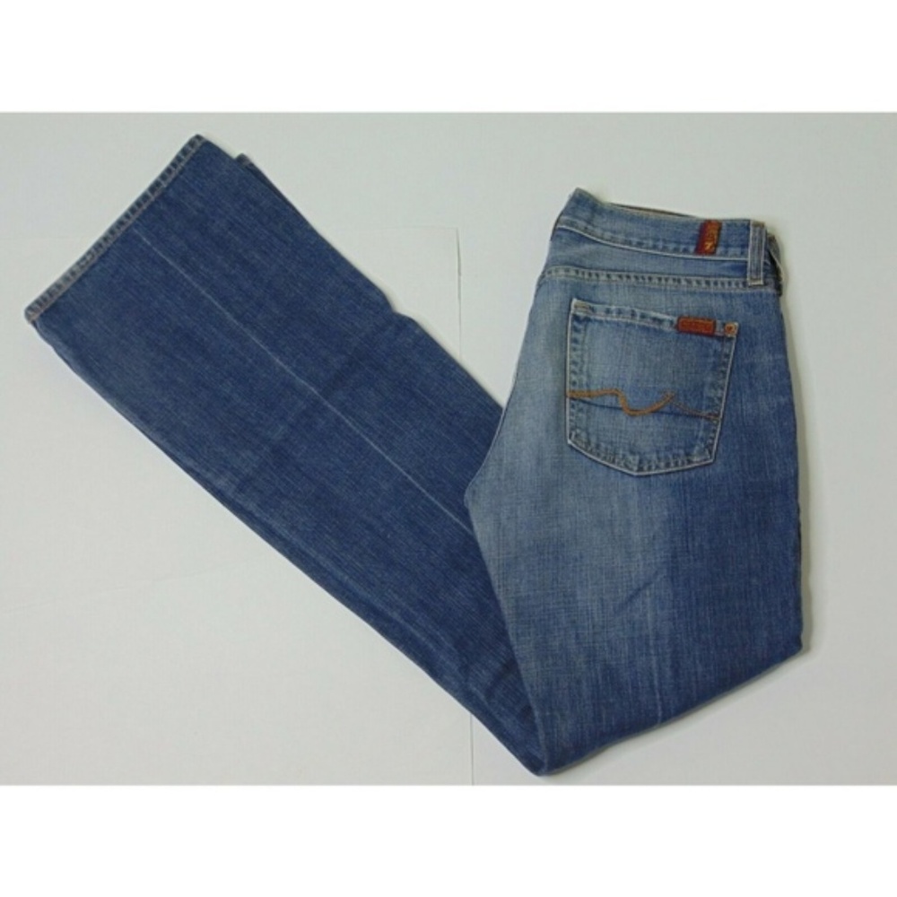 7FAMK 7 For All Mankind 30 Blue Jeans Flare Leg
